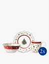 VILLEROY & BOCH トイズディライトクリスマステーマ 器 朝食 2個セット Toy's Delight Christmas-themed porcelain breakfast set for two