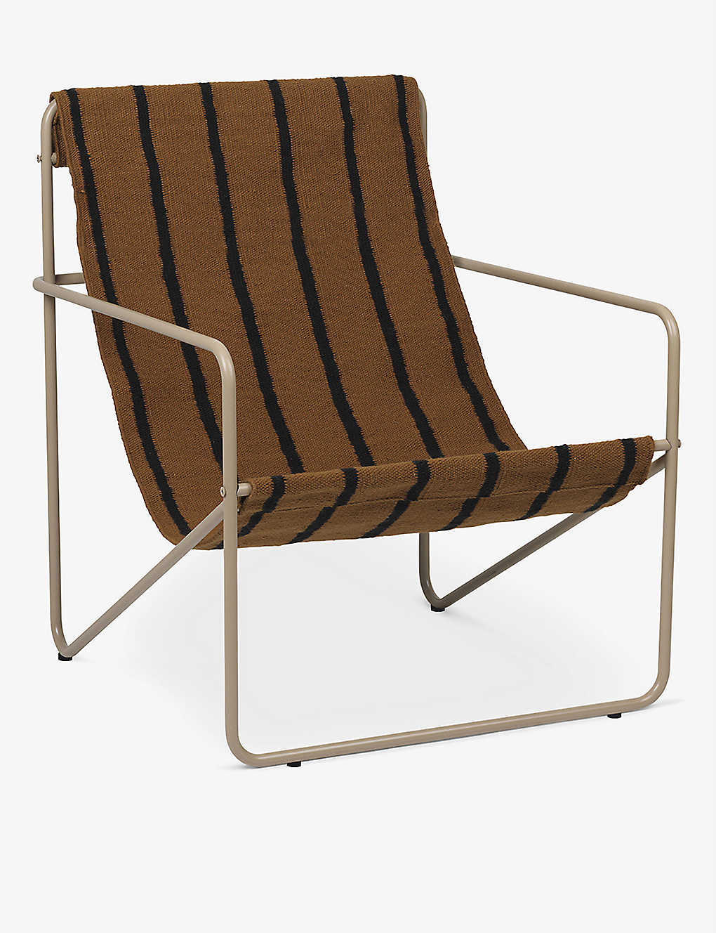 FERM LIVING デザート ブロックカラー スチール&再生プラスチック ラウンジチェア 77.5cm Desert block-colour steel and recycled-plastic lounge chair 77.5cm