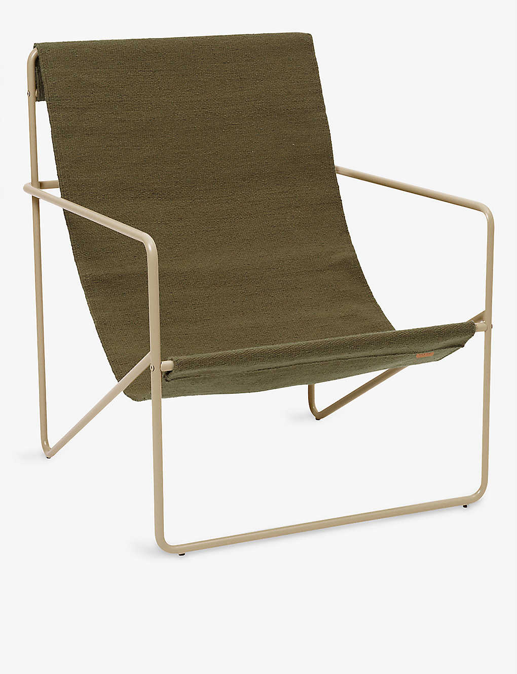 FERM LIVING デザート ブロックカラー スチール&再生プラスチック ラウンジチェア 77.5cm Desert block-colour steel and recycled-plastic lounge chair 77.5cm