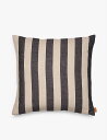 FERM LIVING Oh XgCv Rbg&l NbV 50cm x 50cm Grand stripe cotton and linen-blend cushion 50cm x 50cm