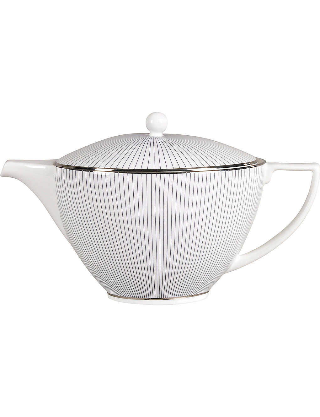 JASPER CONRAN @ WEDGWOOD ピンストライプ ボーンチャイナ ティーポット 1.2L Pinstripe bone-china teapot 1.2L