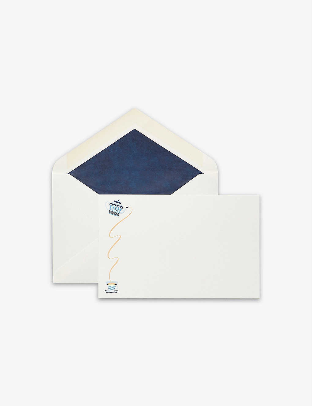 SMYTHSON ブリティッシュティーポット コレスポンデンスカード 10枚パック British Teapot correspondence cards pack of 10 WHITE