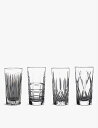 WATERFORD ジンジャーンイーズ 彫刻 クリスタルグラス 4個セット Gin Journeys engraved crystal glasses set of four