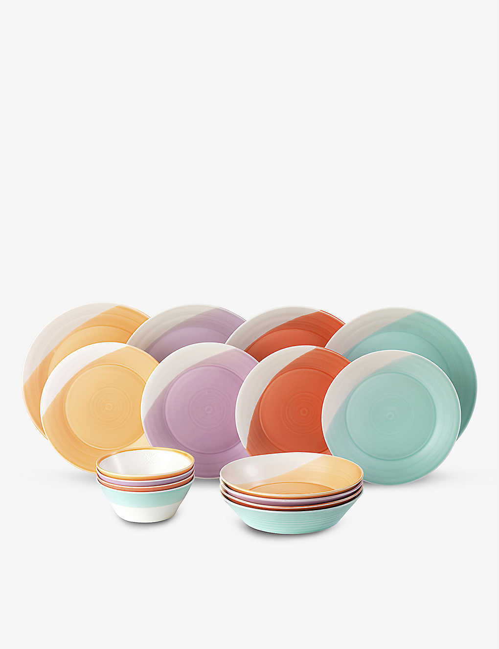 ROYAL DOULTON 1815 ブライツ 器プレート ボウル 16個セット 1815 Brights porcelain plates and bowls set of sixteen