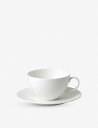 WEDGWOOD ジオ テクスチャー ボーンチャイナ 朝食カップ&ソーサーセット Gio textured bone china breakfast cup a...