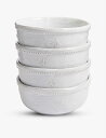 SOHO HOME ヒルクレスト ハンドメイド 磁器シリアルボウル 4個セット Hillcrest handmade stoneware cereal bowl...