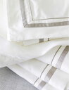 THE WHITE COMPANY キャンベンディッシュ キングサイズ フラットシート 275 x 275cm Cavendish kingsize flat sheet 275cmx275cm White/Mink