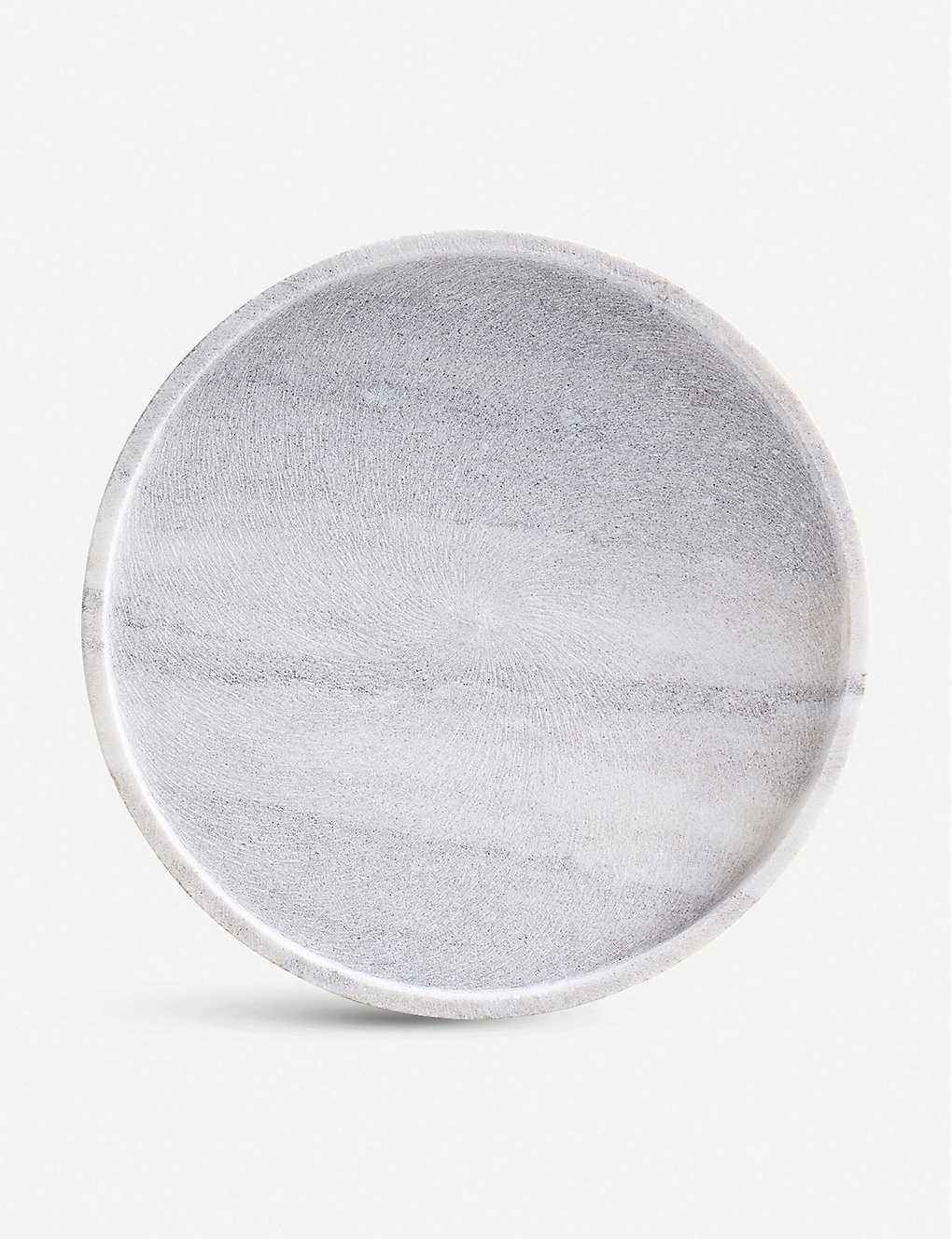 THE WHITE COMPANY Eh }[u{[h 28cm Round marble board 28cm Grey / Stone