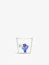 ICHENDORF フィッシュプリント グラスタンブラー 8cm Fish printed glass tumbler 8cm
