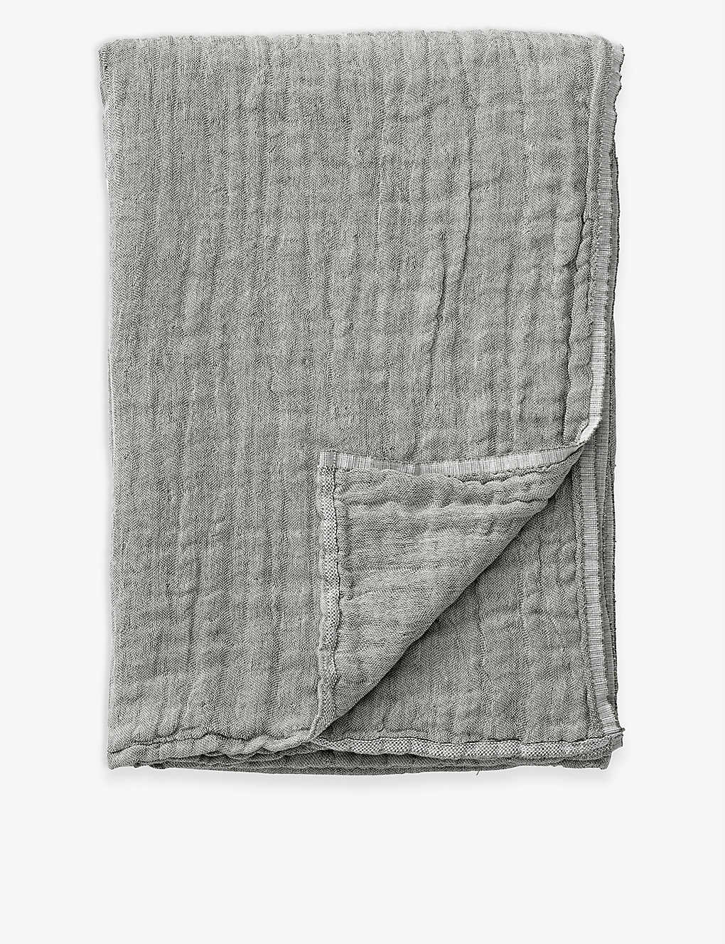 楽天Global Homes&TRADITION コレクト オーガニックコットン&リネンブレンド スロー 210×140cm Collect organic cotton and linen-blend throw 210cm x 140cm