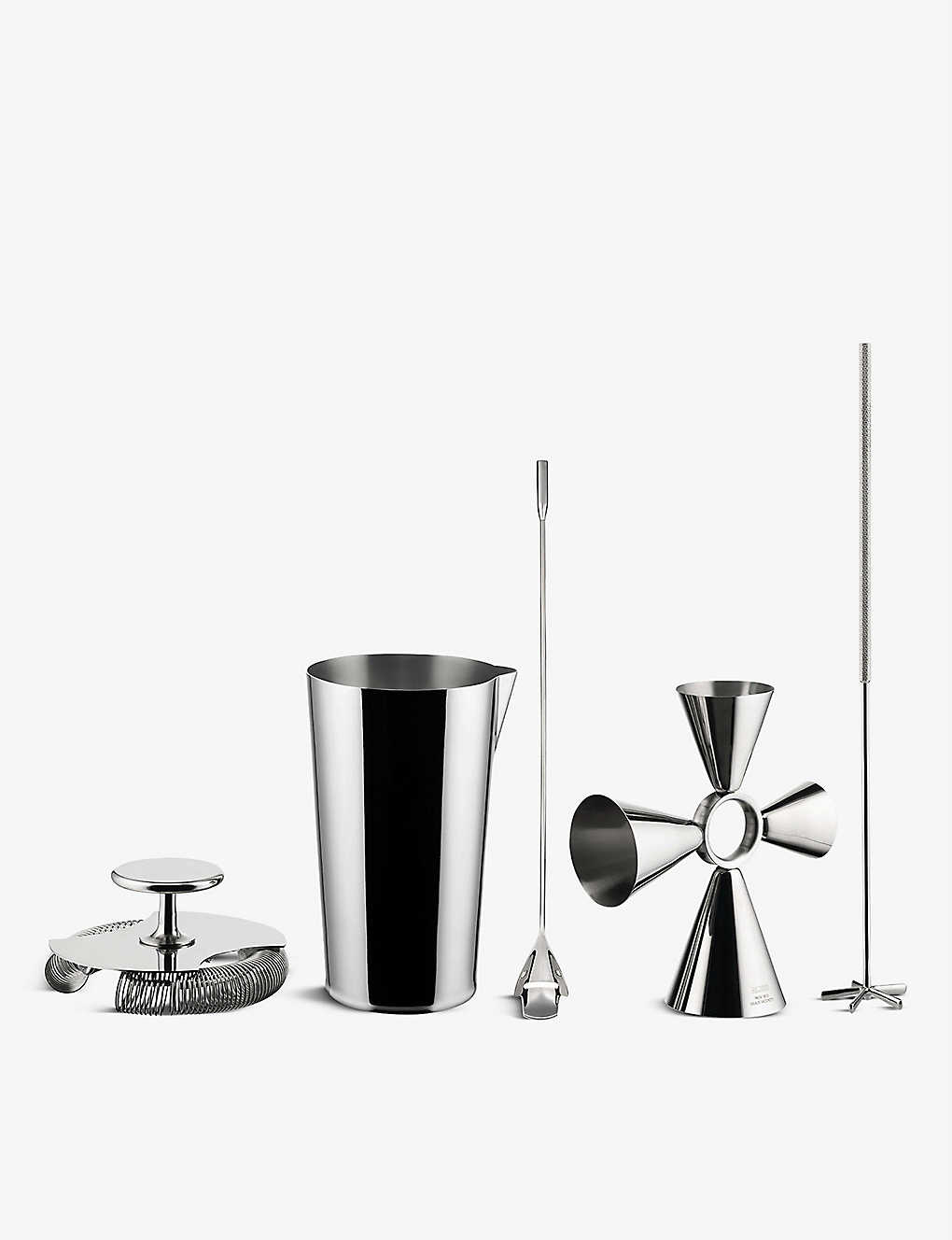 ALESSI テンディング ボックス ステンレススチール 5ピース ミキシングキット Tending Box stainless steel 5-piece mixing kit NOCOLOR