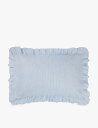 THE WHITE COMPANY カラ ピンストライプ オックスフォード スタンダード リネンブレンド ピローケース 50×75cm Kara pinstri...