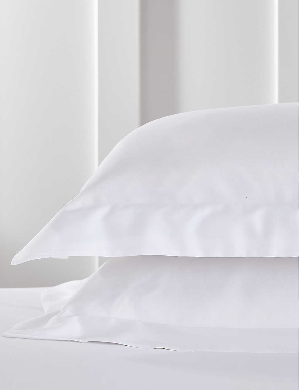 THE WHITE COMPANY ܡ  åȥ åե ԥ 5075cm Bordered standard cotton Oxford pillowcase 50cm x 75cm WHITE