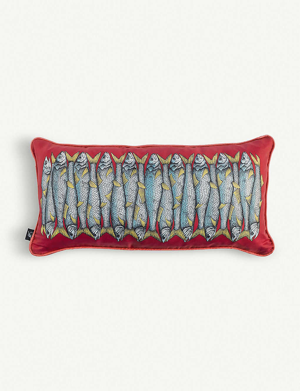 FORNASETTI サーディン シルククッション 50×25cm Sardine silk cushion 50cm x 25cm