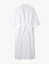 THE WHITE COMPANY ワッフルテクスチャー ロングレンクス セルフタイ コットンローブ Waffle-texture long-length se...