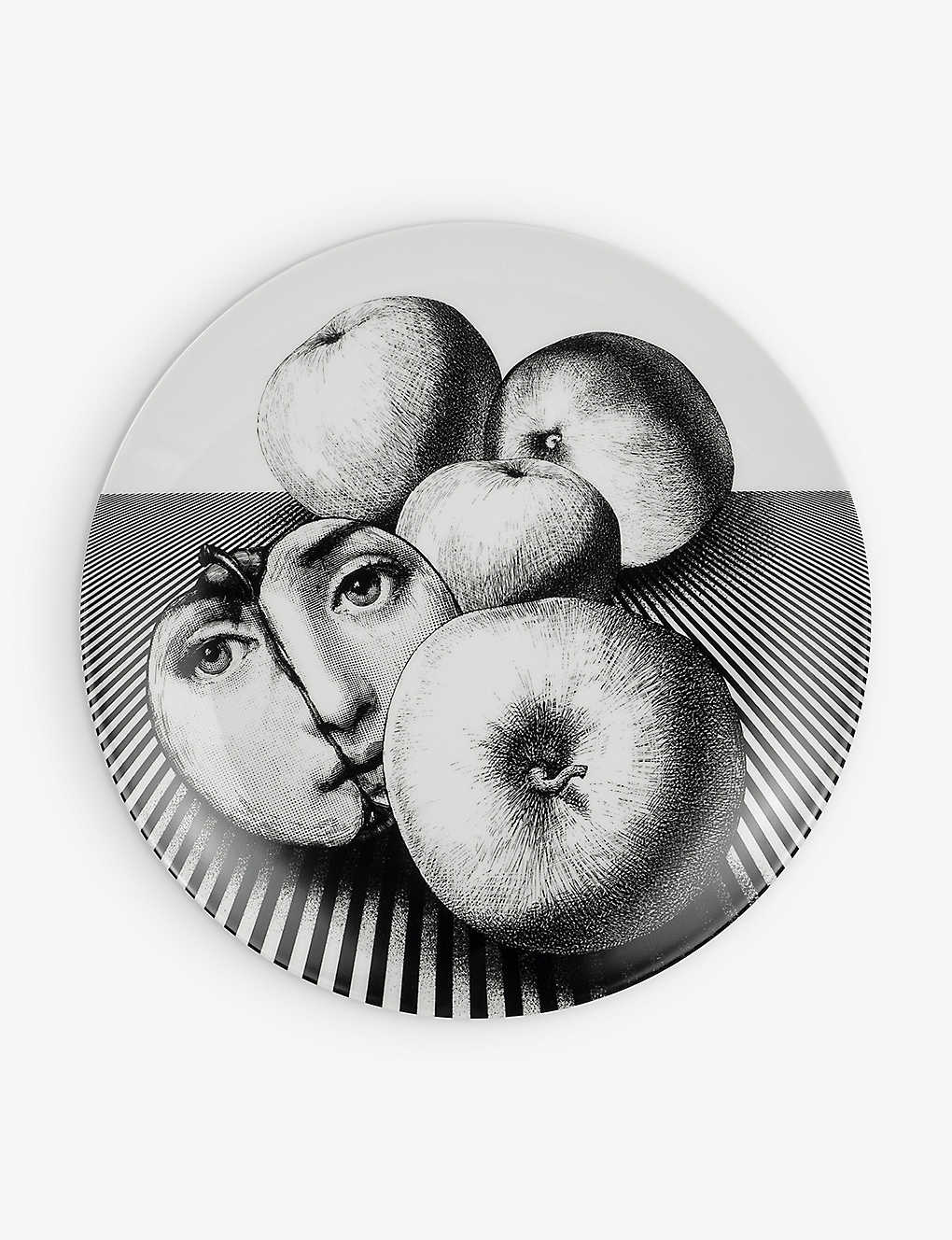 FORNASETTI e} G oAcBI[j e[}&oG[V no.390 |[Z EH[v[g 26cm Tema e Variazioni no.390 porcelain wall plate 26cm