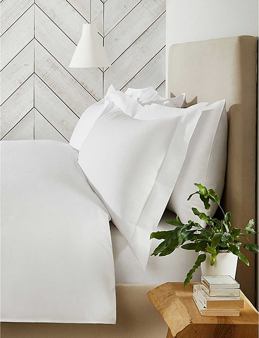 THE WHITE COMPANY エッセンシャルズ エジプシャンコットン ピローケース 50×90cm Essentials Egyptian-cotton pillowcase 50cm x 90cm White