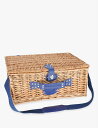 LES JARDINS DE LA COMTESSE Fontainebleau ウィッカー ピクニックバスケット 4人セット Fontainebleau wicker picnic basket set for 4 people