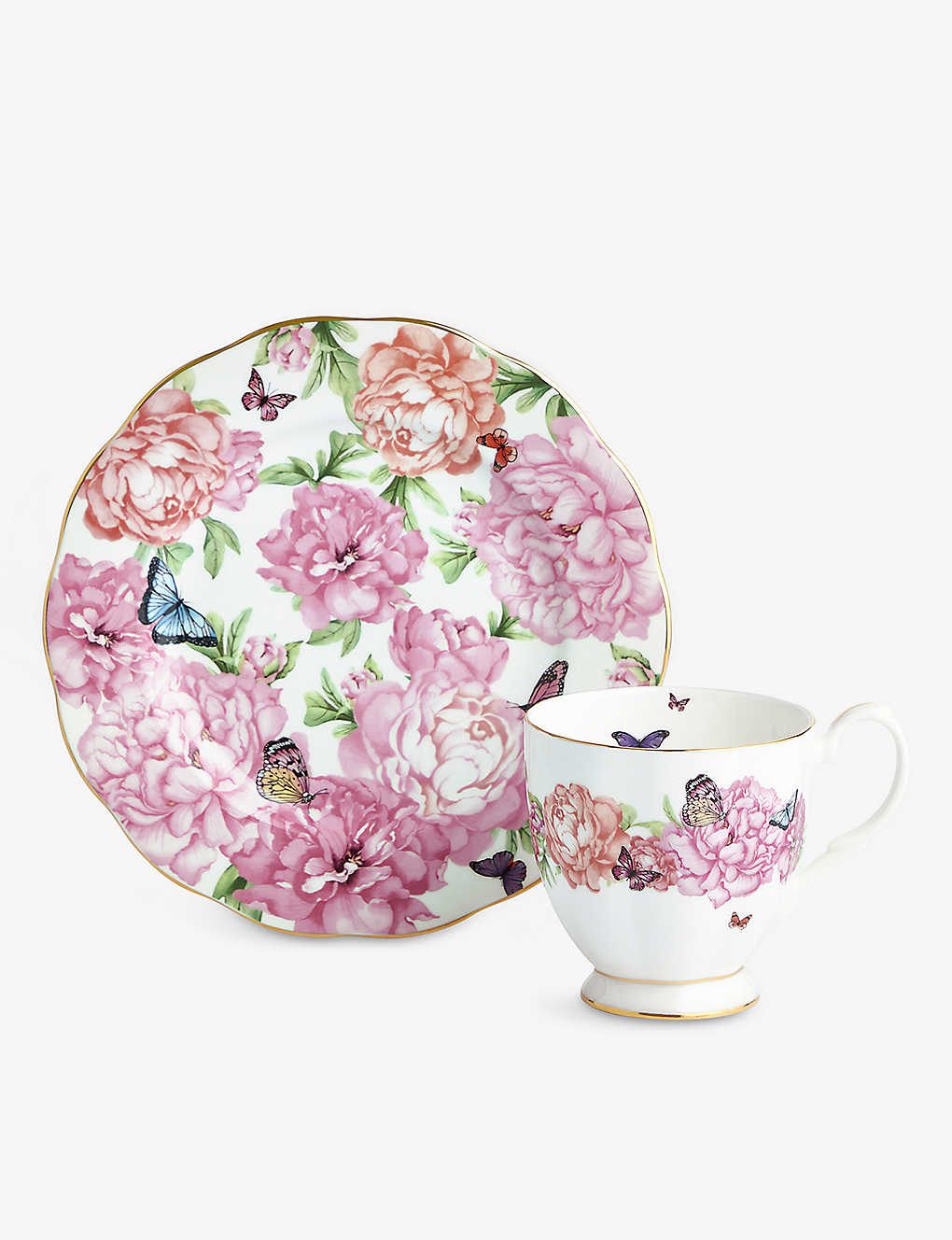 ROYAL ALBERT ~_EJ[ thVbv OeB`[h {[`Civ[g&}OZbg Miranda Kerr Friendship Gratitude bone china plate and mug set