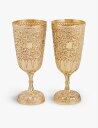 THIS OLD THING LONDON プリラブド エンボス メタルゴブレット 2個パック Pre-loved embossed metal goblets pack of two SILVER