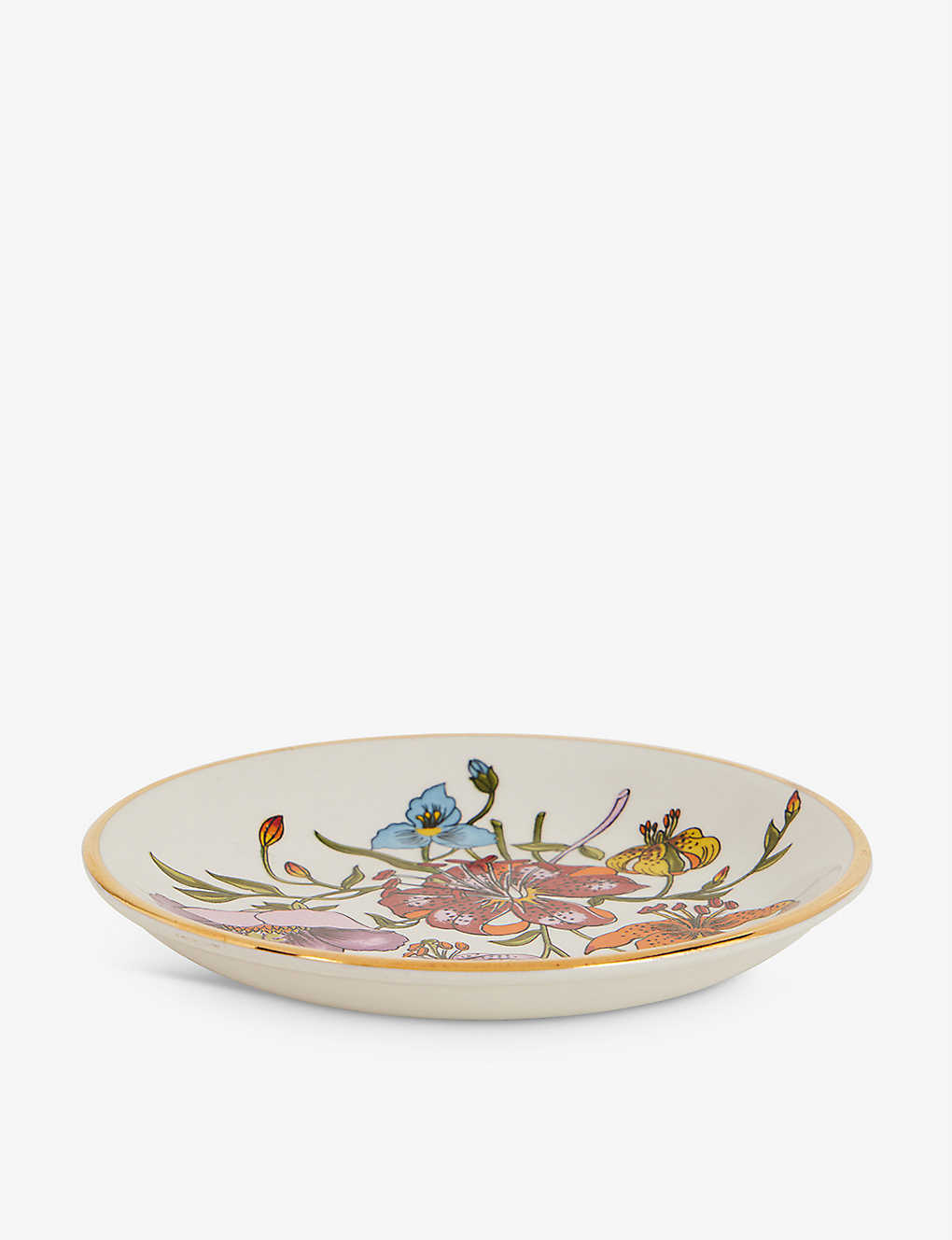 THIS OLD THING LONDON プリラブド グッチ フローラル セラミックディッシュ 12cm Pre-loved Gucci floral ceramic dish 12cm WHITE