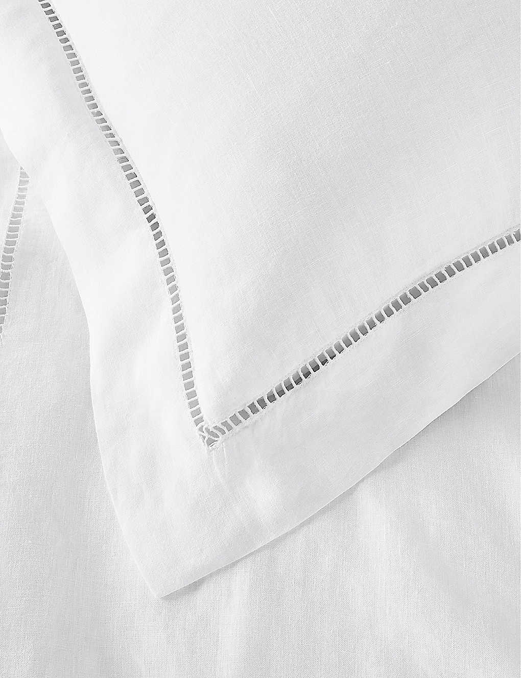 THE WHITE COMPANY サントリーニ ダブル リネン デューベイカバー Santorini double linen duvet cover WHITE