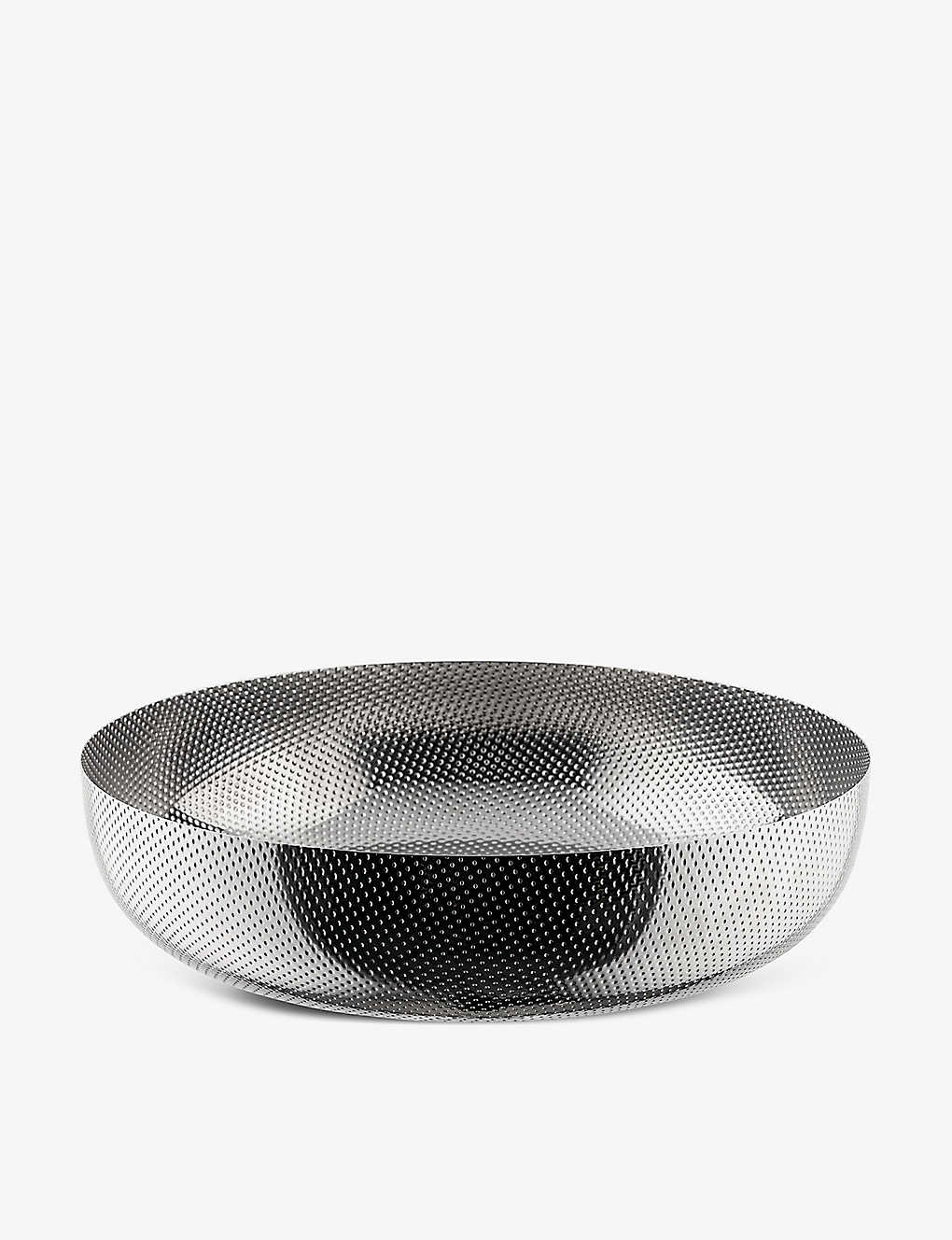 ALESSI GNXg I[fBi[ eNX`[ p[tH[ebh XeXX`[ {E 25cm Extra Ordinary Texture perforated stainless-steel bowl 25cm NOCOLOR