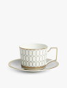 WEDGWOOD ルネサンスゴールド ボーンチャイナ ティーカップ&ソーサー 2個セット Renaissance Gold bone china teacup ...