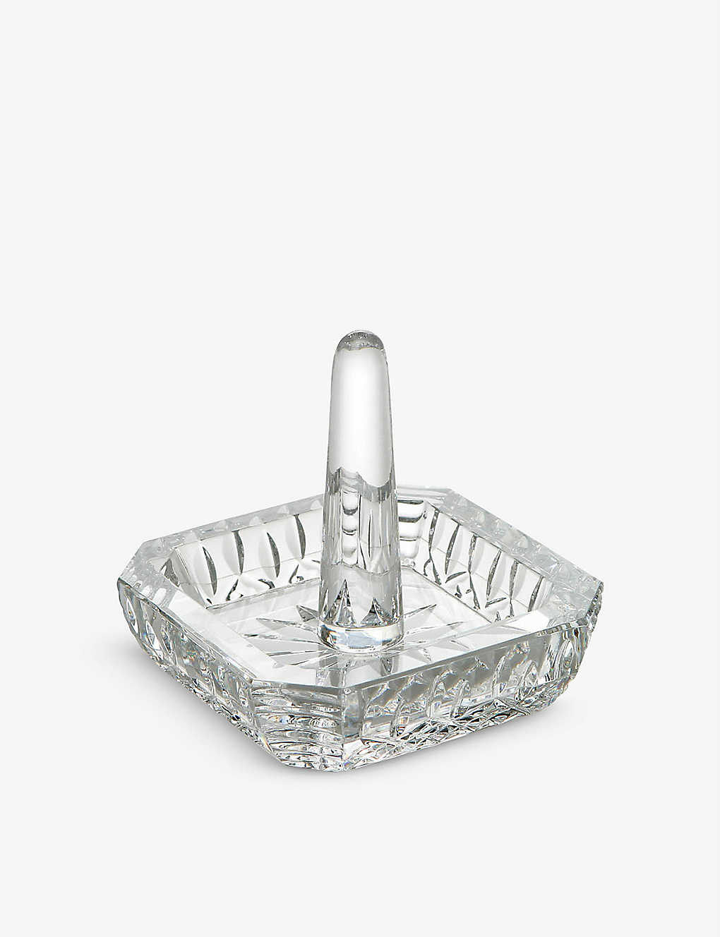 WATERFORD リズモー クリスタルグラス スクエア リングホルダー 7×7.8cm Lismore crystal glass square ring holder 7cm x 7.8cm