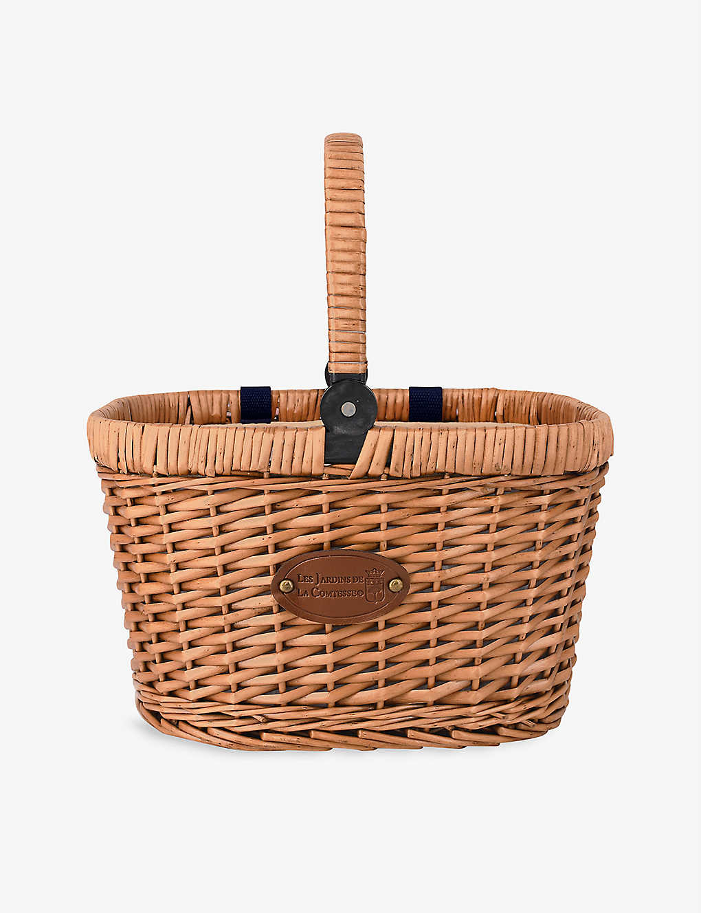 LES JARDINS DE LA COMTESSE チャンティリー ラインド ウィッカー バイシクル バスケット Chantilly lined wicker bicycle basket