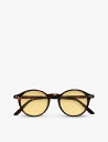 IZIPIZI スリーピング #D トータスエフェクト ラウンドフレーム アセテートグラス Sleeping #D tortoise-effect round-frame acetate glasses TORTOISE(4)