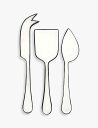 BE HOME ツートーン エナメルアイアン チーズナイフ 3セット Two-tone enamelled-iron cheese knife set of t...