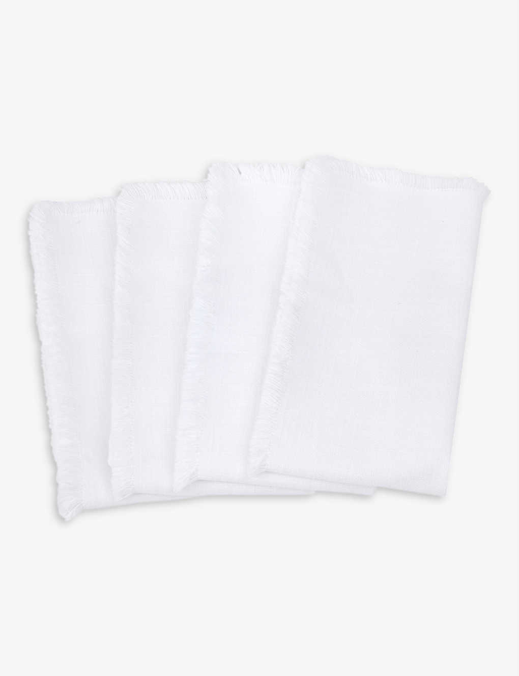 THE WHITE COMPANY С 4å åȥʥץ Camber set of four cotton napkins WHITE