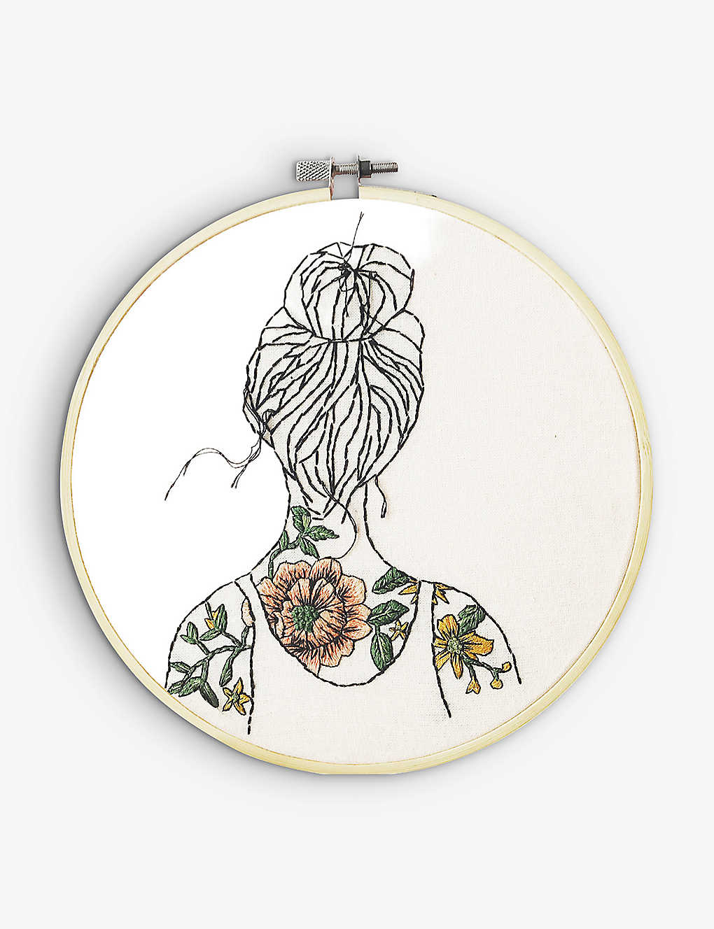 STITCH HAPPY ܥ˥륿ȥ ˥ååȥ ֥꡼å Botanical Tattoos organic-cotton embroidery kit Tattooed Shoulders