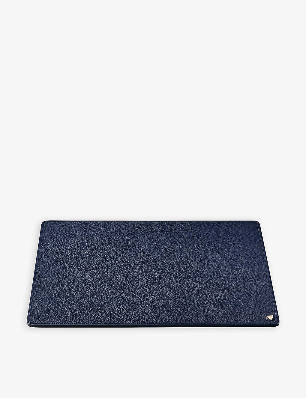 ASPINAL OF LONDON ܥ 졼ɥ쥶 ޥѥå Logo-embossed grained-leather mouse pad NAVY