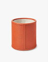 ASPINAL OF LONDON ロゴエンベリッシュト グレーンドレザー ペンポット 10cm Logo-embellished grained-leathe...