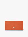 ASPINAL OF LONDON ロゴ エンベリッシュ グレーンレザー レターラック 20cm Logo-embellished grained-leathe...