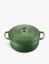 LE CREUSET シグネチャー ラウンド キャストアイアン シャロー キャセロールディッシュ 28cm Signature round cast-iron casserole dish 28cm BAMBOO GREEN