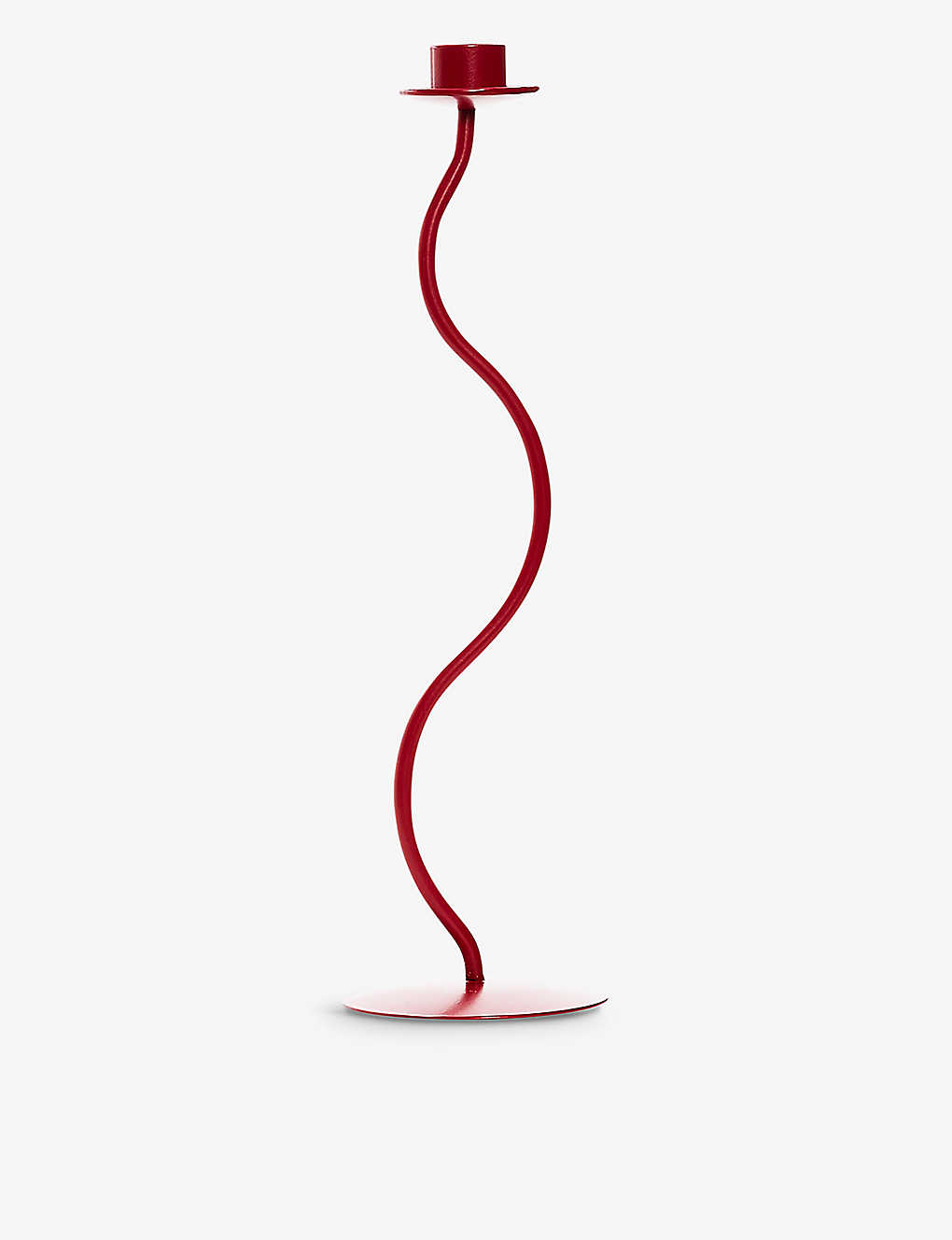 BIAS EDITIONS ウィグル ラージ パウダーコーテッド スチール キャンドルスティック 34cm Wiggle large powder-coated steel candlestick 34cm RED