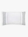 THE WHITE COMPANY o GuC_[hXgCv N^OVF[v X[ RbgNbV 30~50cm Bali embroidered-stripe rectangle-shape small cotton cushion 30 x 50cm WHITEBLACK