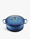 LE CREUSET ラウンド キャストアイアン キャセロールディッシュ 6.7L Round cast iron casserole dish 6.7L AZURE BLUE