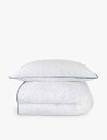 THE LITTLE WHITE COMPANY リトルスター グラフィックプリント コットベッド コットンブレンド ベッドセット Little Star graphic-print cot-bed cotton-blend bed set WHITE/NAVY