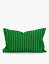 A WORLD OF CRAFT BY AFROART Laura ȥ饤 åȥ󥯥å󥫥С 3050cm Laura striped cotton cushion cover 30cm x 50cm GREEN/BLACK