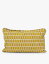 A WORLD OF CRAFT BY AFROART チボリ ジオメトリックプリント コットンクッションカバー 30×50cm Tivoli geometric-printed cotton cushion cover 30cm x 50cm Yellow/ Lilac