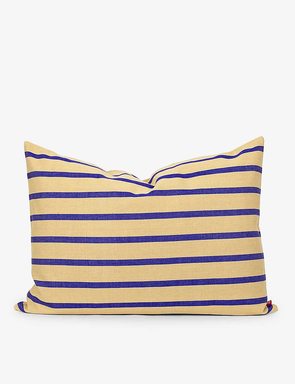 A WORLD OF CRAFT BY AFROART Juana ȥ饤 åȥ å󥫥С 50cm x 70cm Juana striped cotton cushion cover 50cm x 70cm Beige/ Blue