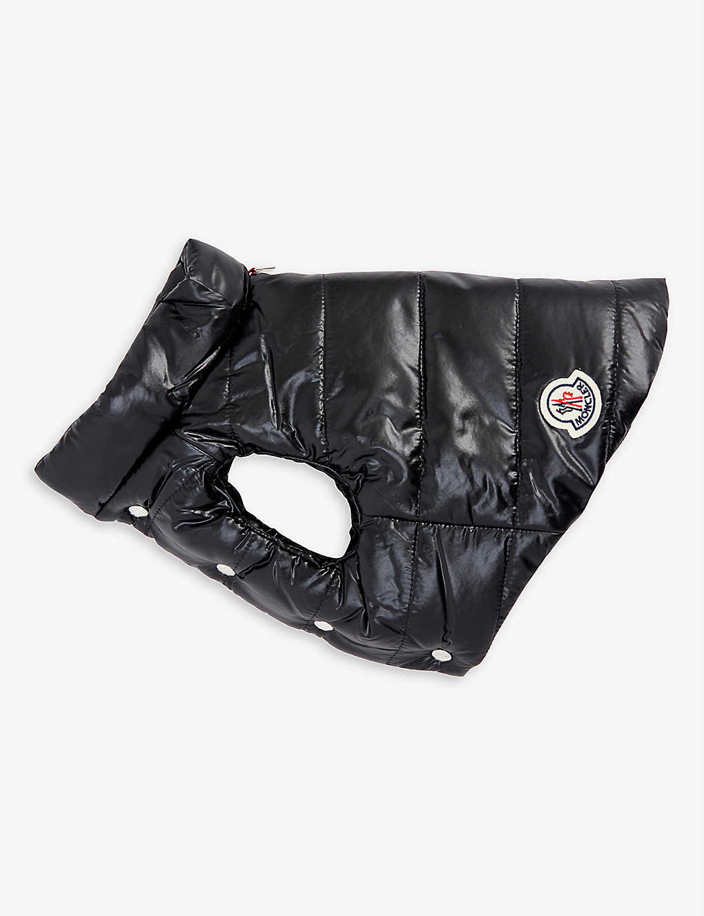 MONCLER モンクレール×ポルドー ドッグクチュール ブランドバッジ ウーブンドッグコート Moncler x Poldo Dog Couture brand-badge woven dog coat BLACK