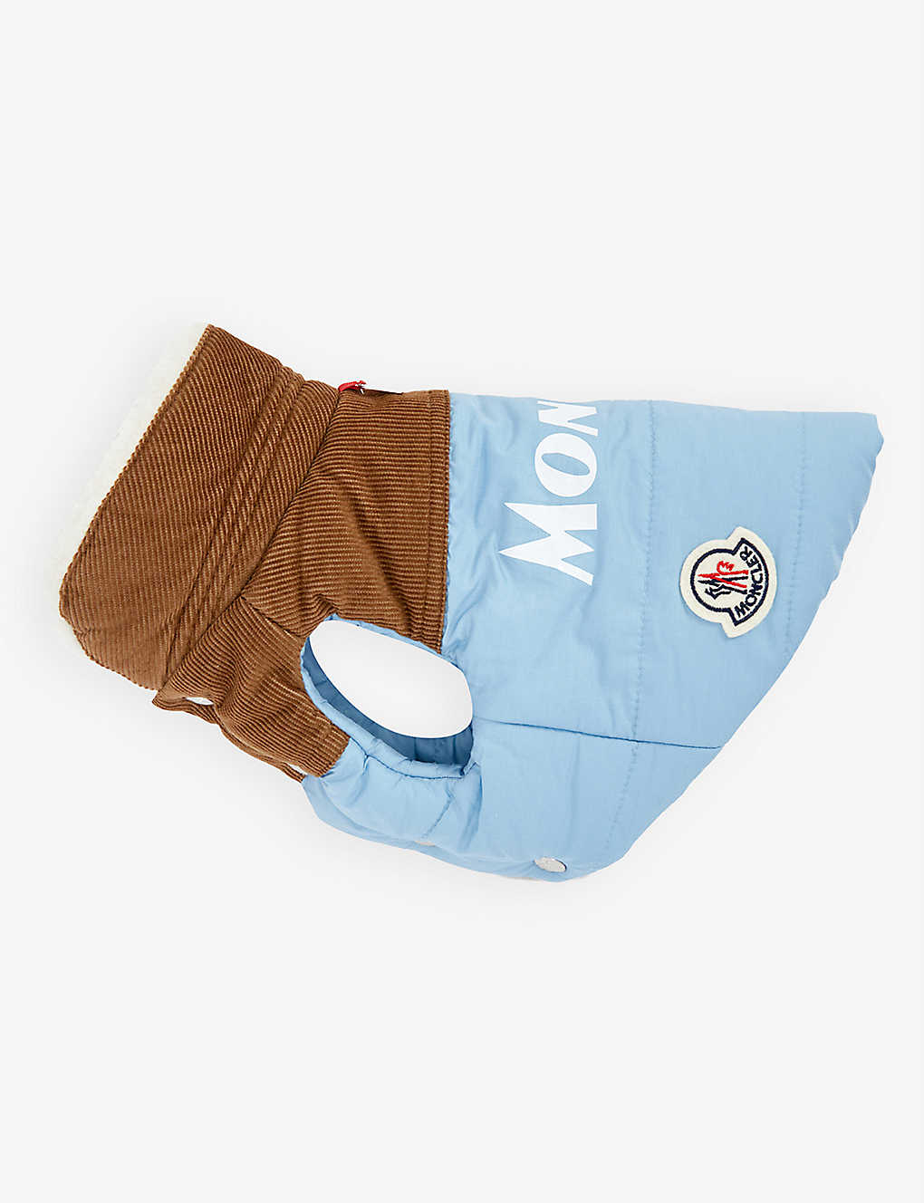 MONCLER 󥯥졼ߥݥɡ ɥå塼 ֥ɥХå ֥ ɥå Moncler x Poldo Dog Couture brand-badge woven dog coat BRIGHT BLUE