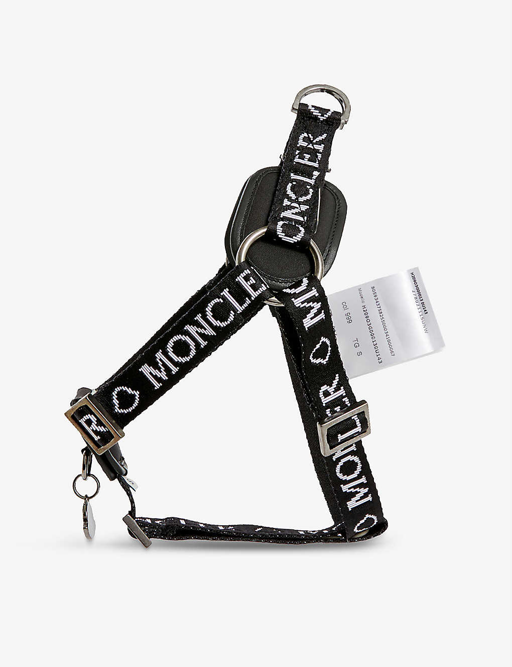 MONCLER 󥯥졼ߥݥɡ ɥå塼 ֥ɥץ ֥ ɥåϡͥ Moncler x Poldo Dog Couture brand-print woven dog harness BLACK