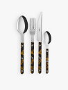 SABRE ビストロ ステンレススチール&アクリル カトラリー4本セット Bistrot stainless-steel and acrylic cutlery...