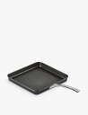 グリルフライパン LE CREUSET スクエア アルミ グリルパン 28cm Square aluminium grill pan 28cm BLACK